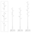 Coat Stand – Solid Wood – White – Free Standing with 8 Hooks