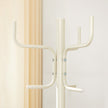 Free-Standing Coat Stand – Metal – White – 6 Hooks