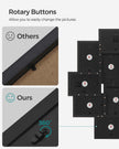 Photo Frame Collage – MDF – White – Wall Mounted for 10 Photos in 4