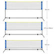 Badminton Net Set – Adjustable Height – 5m – Includes Poles