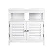 Under Sink Cabinet – MDF – White – Damp-Resistant, Double Shutter Doors, 2 Compartments