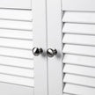 Under Sink Cabinet – MDF – White – Damp-Resistant, Double Shutter Doors, 2 Compartments