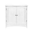 Under Sink Storage Cabinet – Wood – White – Adjustable Shelves, Moisture-Proof