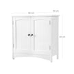 Under Sink Storage Cabinet – Wood – White – Adjustable Shelves, Moisture-Proof