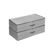 Underbed Storage Bag – Fabric – Grey – Foldable with Adjustable Divider
