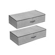 Underbed Storage Bag – Fabric – Grey – Foldable with Adjustable Divider