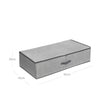 Underbed Storage Bag – Fabric – Grey – Foldable with Adjustable Divider