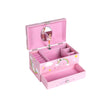 Musical Jewelry Box – Wood – Pink – Unicorn Melody with Pullout Drawer and Divided Compartments