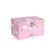 Musical Jewelry Box – Wood – Pink – Unicorn Melody with Pullout Drawer and Divided Compartments