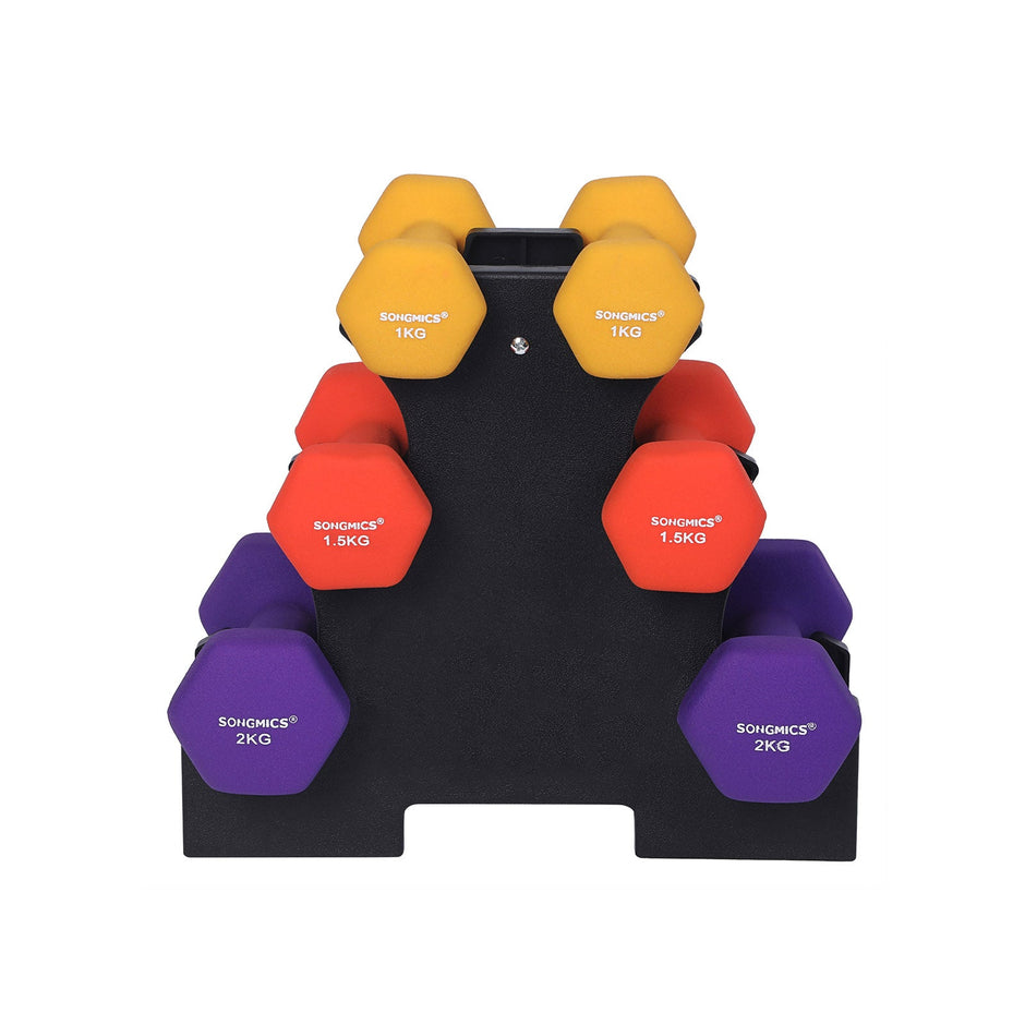Vinyl Dumbbells Set – Vinyl – Assorted Colors – 2 x 2.0 kg