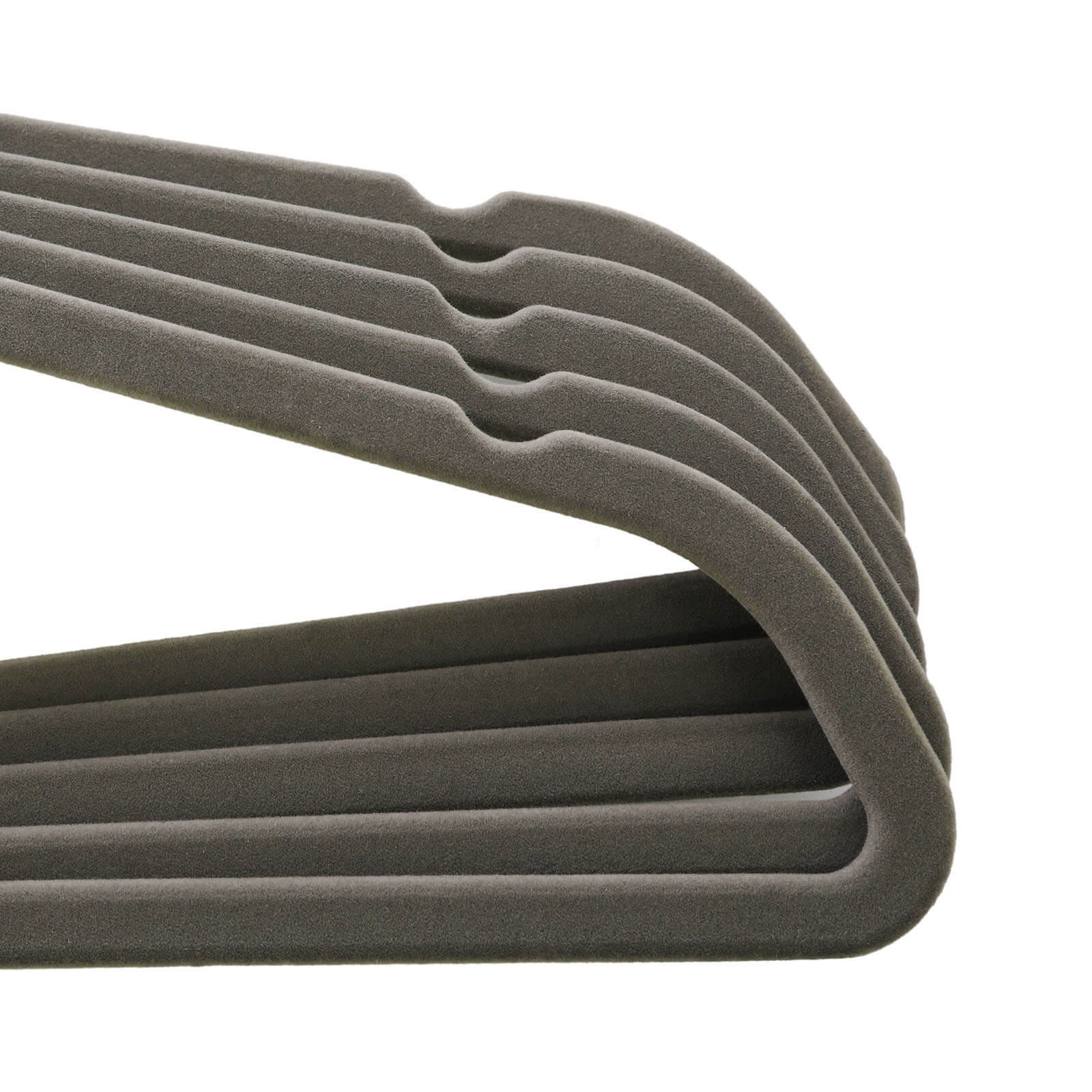Velvet Clothes Hangers – Velvet – Grey – Ultra Thin Space Saving with Tie Organizer and 360 Degree Swivel Hook, 50 Pack