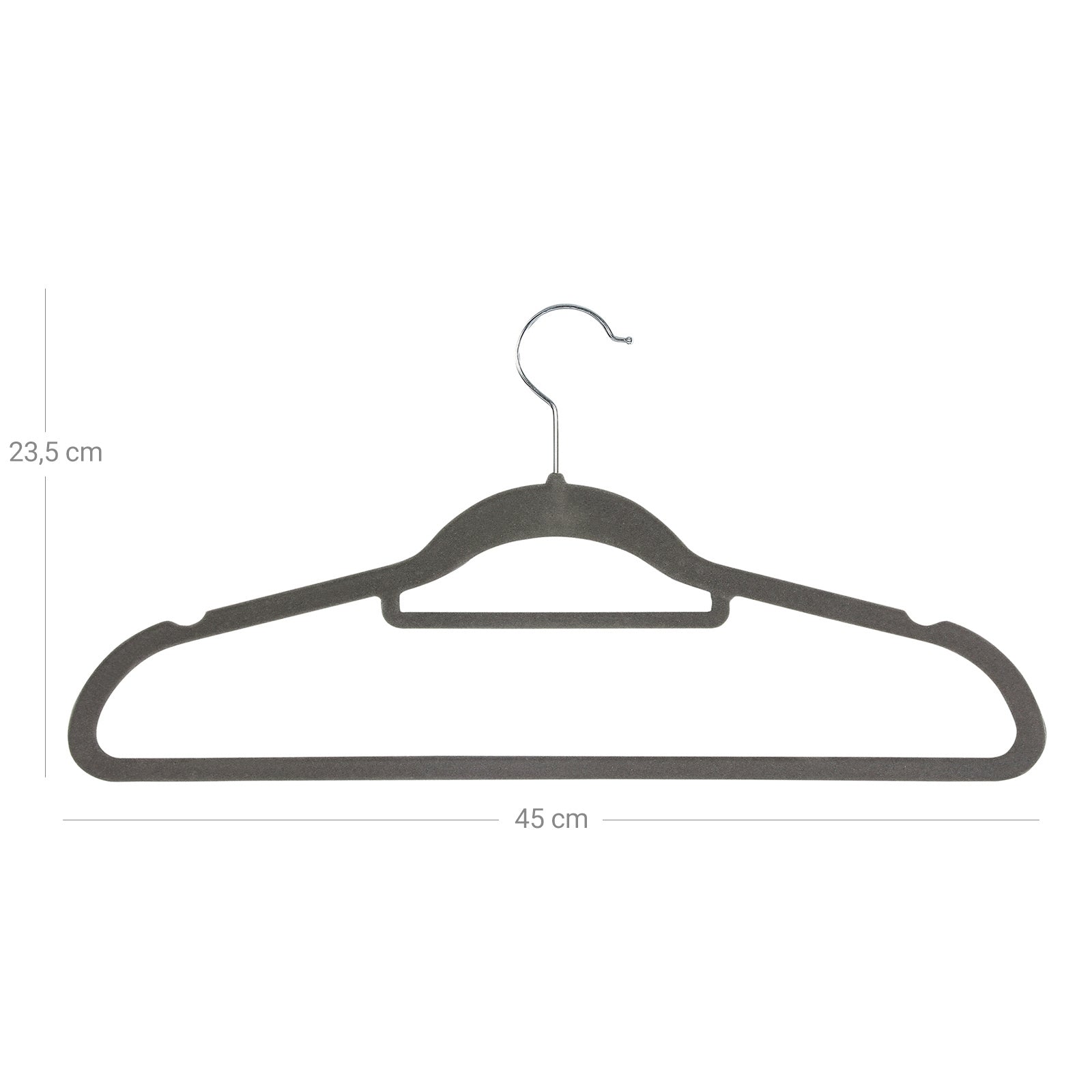 Velvet Clothes Hangers – Velvet – Grey – Ultra Thin Space Saving with Tie Organizer and 360 Degree Swivel Hook, 50 Pack