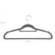 Velvet Clothes Hangers – Velvet – Grey – Ultra Thin Space Saving with Tie Organizer and 360 Degree Swivel Hook, 50 Pack