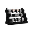 Jewellery Display Stand – Velvet – Black – 3-Bar Tangle-Free Organizer