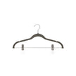 Velvet Trouser Hangers – Velvet – Grey – Non-Slip with 360 Rotating Hook and Clips