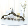 Velvet Trouser Hangers – Velvet – Grey – Non-Slip with 360 Rotating Hook and Clips