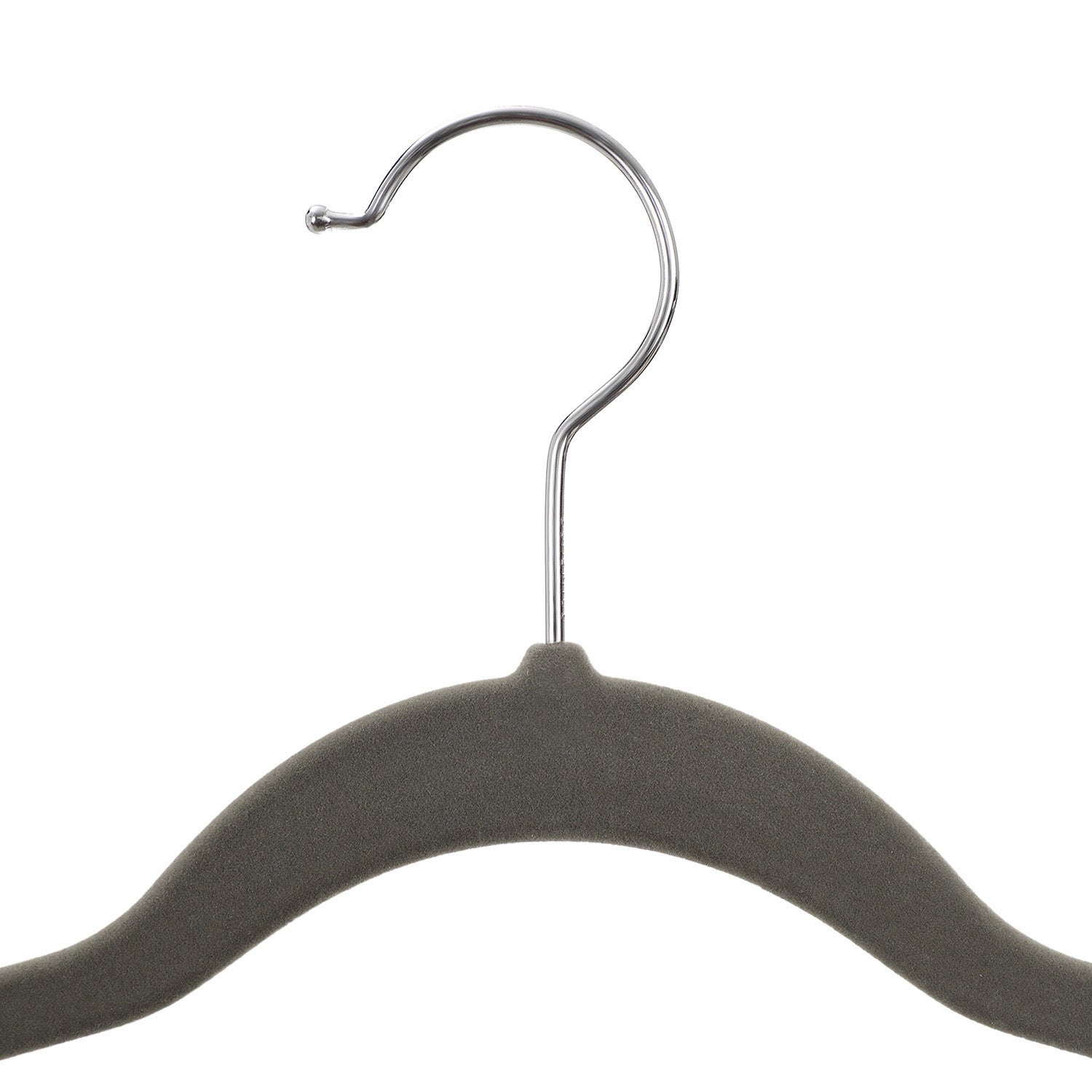 Velvet Trouser Hangers – Velvet – Grey – Non-Slip with 360 Rotating Hook and Clips