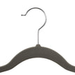 Velvet Trouser Hangers – Velvet – Grey – Non-Slip with 360 Rotating Hook and Clips