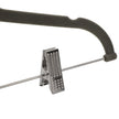 Velvet Trouser Hangers – Velvet – Grey – Non-Slip with 360 Rotating Hook and Clips