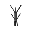 Coat Rack Stand – Metal – Black – Vintage Industrial Style with 2 Shelves