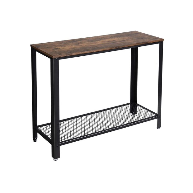 Vintage Console Table – Wood – Brown – Stable Design for Entryway and Living Room