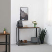 Vintage Console Table – Wood – Brown – Stable Design for Entryway and Living Room