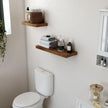Floating Shelf – MDF – Rustic Brown – Wall Mounted Display Storage