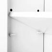Wall Cabinet – Wooden – White – Wall Mounted with Mirror and Adjustable Shelf