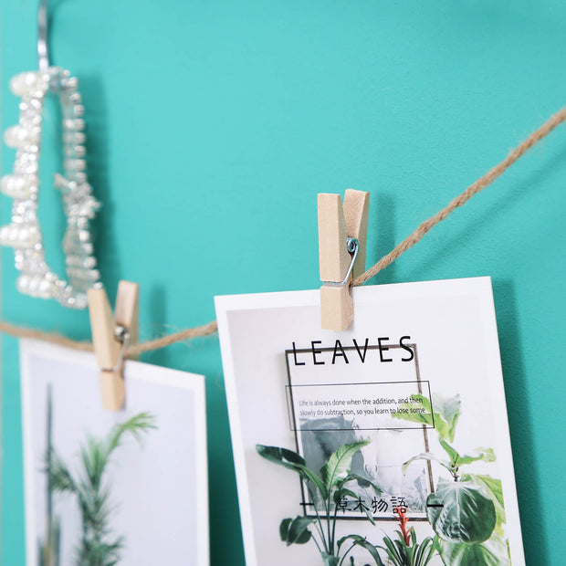 Wall Grid Photo Panel – Metal Mesh – Rose Gold – Set of 2 with S Hooks and Clips