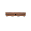 Wall-Mounted Jewellery Organiser – Wood – Rustic Brown – Display with Shelf and Hooks for Earrings and Bracelets