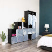 Wardrobe – Metal – Black – Two Clothes Rails, Spacious Storage