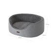 Dog Bed – Fabric – Multicolor – Washable and Reversible Cushion, 73 x 60 x 27 cm