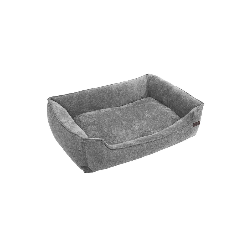 Dog Bed – Fabric – Brown – XXL with Removable Cover
