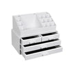 Acrylic Makeup Organizer – Acrylic – White – 4 Drawer Storage Solution for Cosmetics and Jewelry