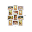 Collage Picture Frame – White Wood Grain – 12 Photos (4