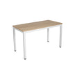 Study Table – Wood – Natural Finish – Large Surface Area with Adjustable Leveling Feet