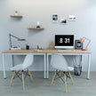 Study Table – Wood – Natural Finish – Large Surface Area with Adjustable Leveling Feet