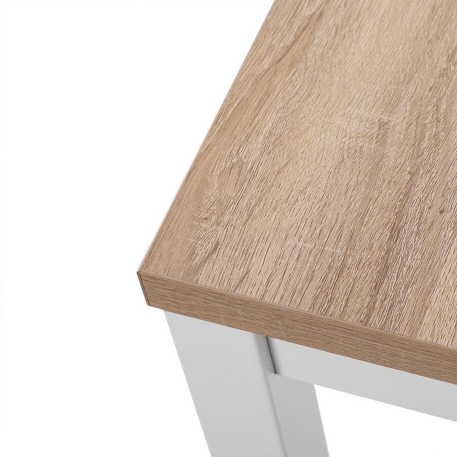 Study Table – Wood – Natural Finish – Large Surface Area with Adjustable Leveling Feet