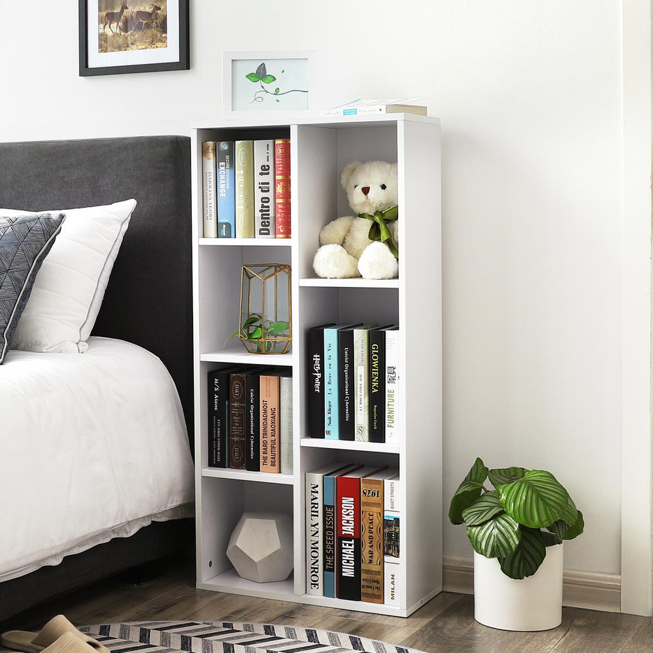 Bookcase – Wood – Oak – 7 Grid Design