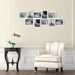 Photo Frame – White Wood Grain – Wall Mounted – Collage for 10 Photos (4