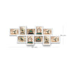 Photo Frame – White Wood Grain – Wall Mounted – Collage for 10 Photos (4