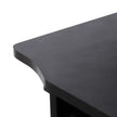 Z-Shaped Computer Desk – Wood – White – Mobile with Sliding Keyboard and Wheels