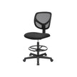 Drafting Stool Chair – Mesh – Black – Ergonomic Design with Adjustable Height Footrest